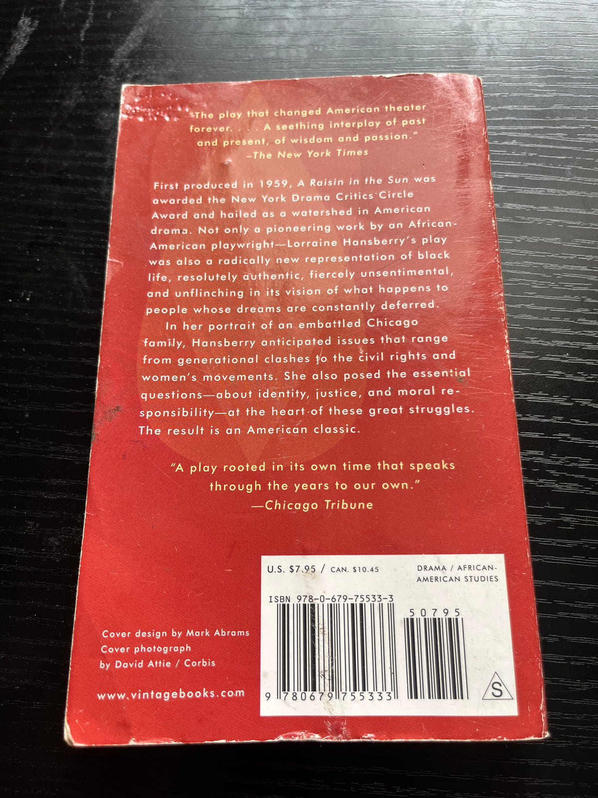 A RAISIN IN THE SUN by Lorraine Hansberry