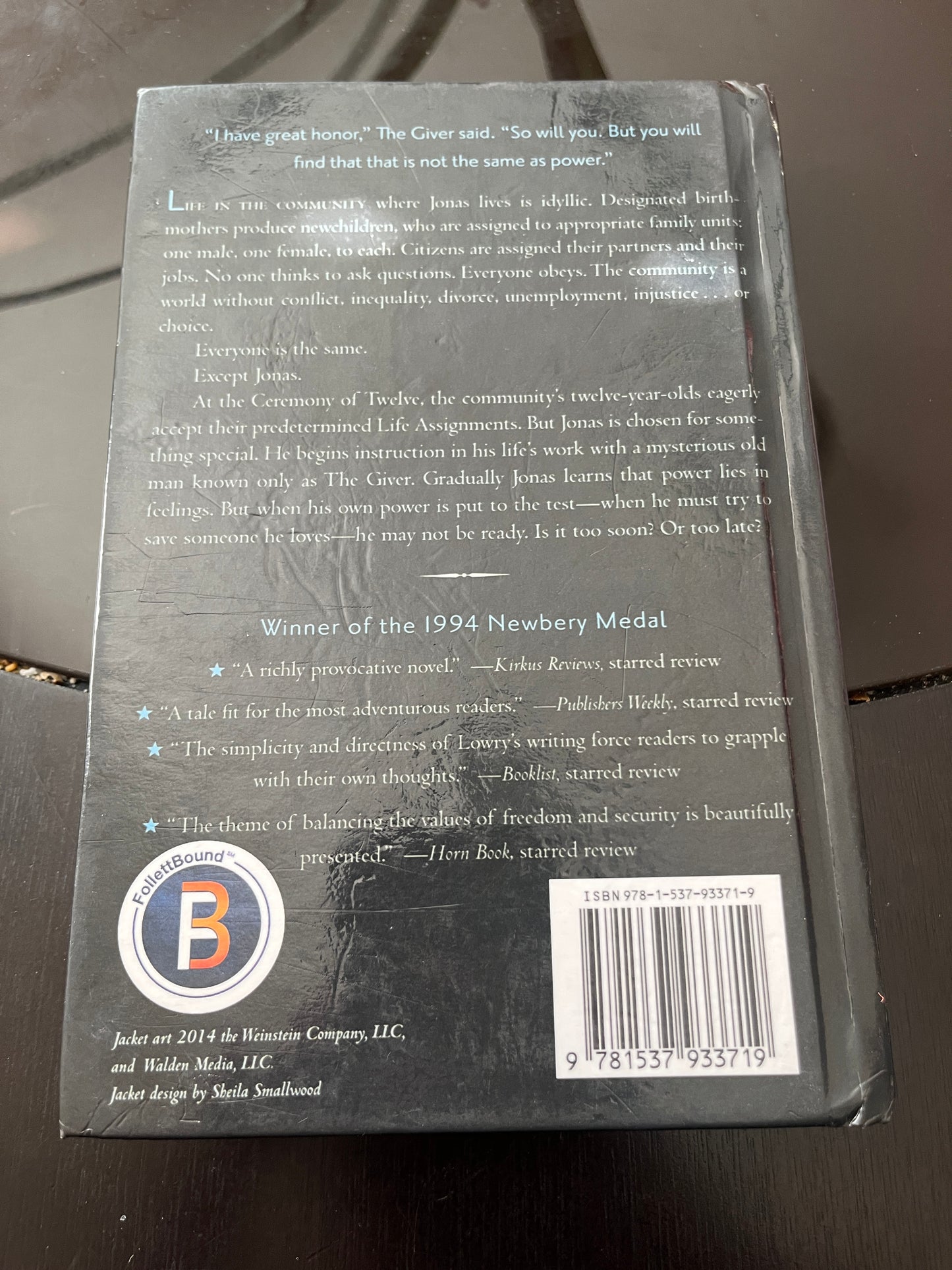 THE GIVER by Lois Lowry