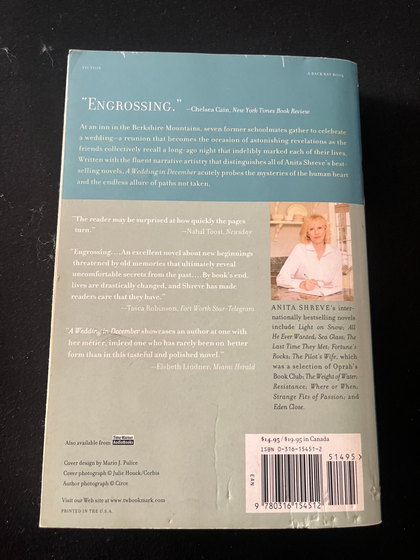 A WEDDING IN DECEMBER by Anita Shreve