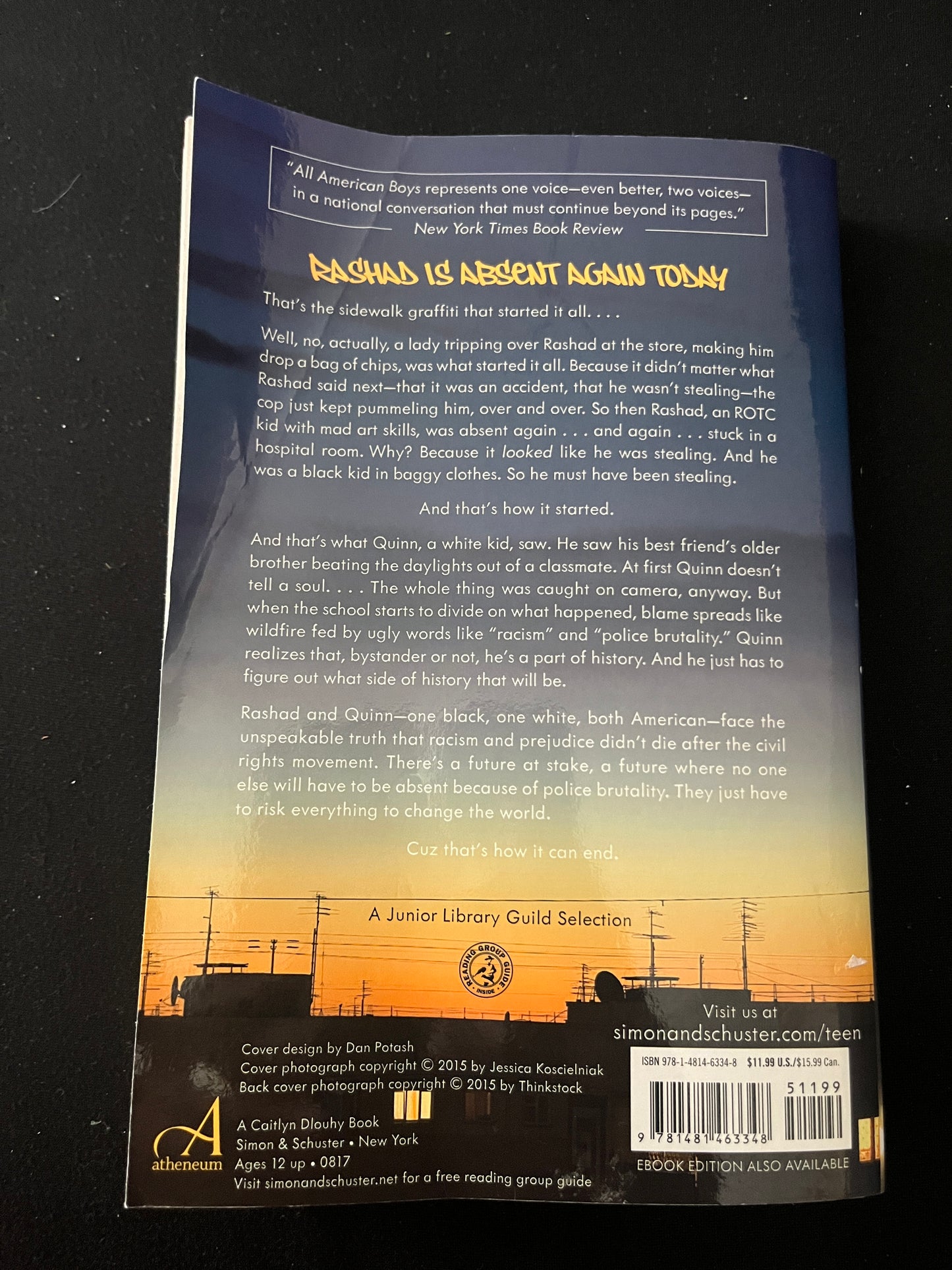 ALL AMERICAN BOYS by Jason Reynolds and Brenden Kiely