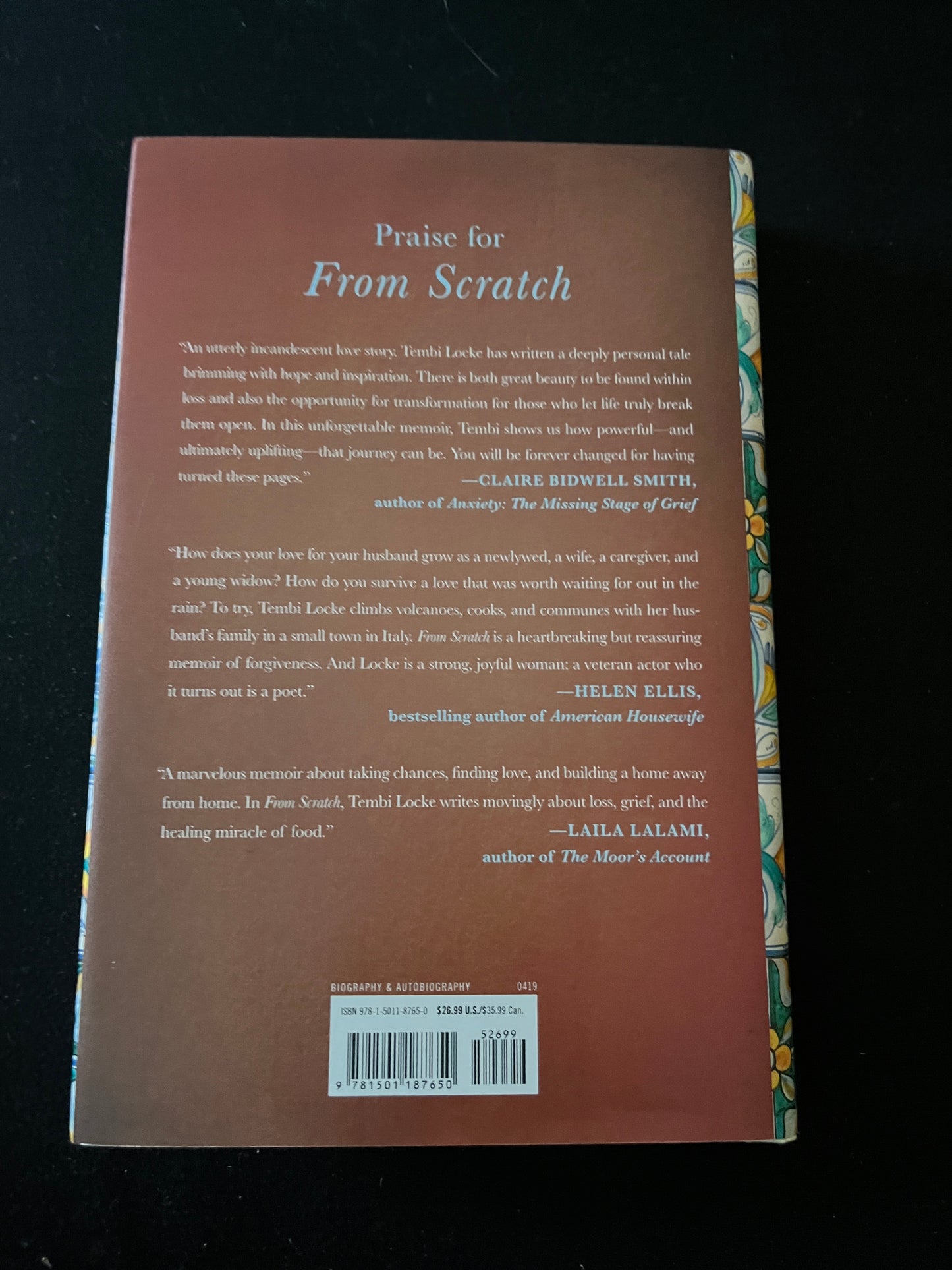 From Scratch: A Memoir of Love, Sicily, and Finding Home