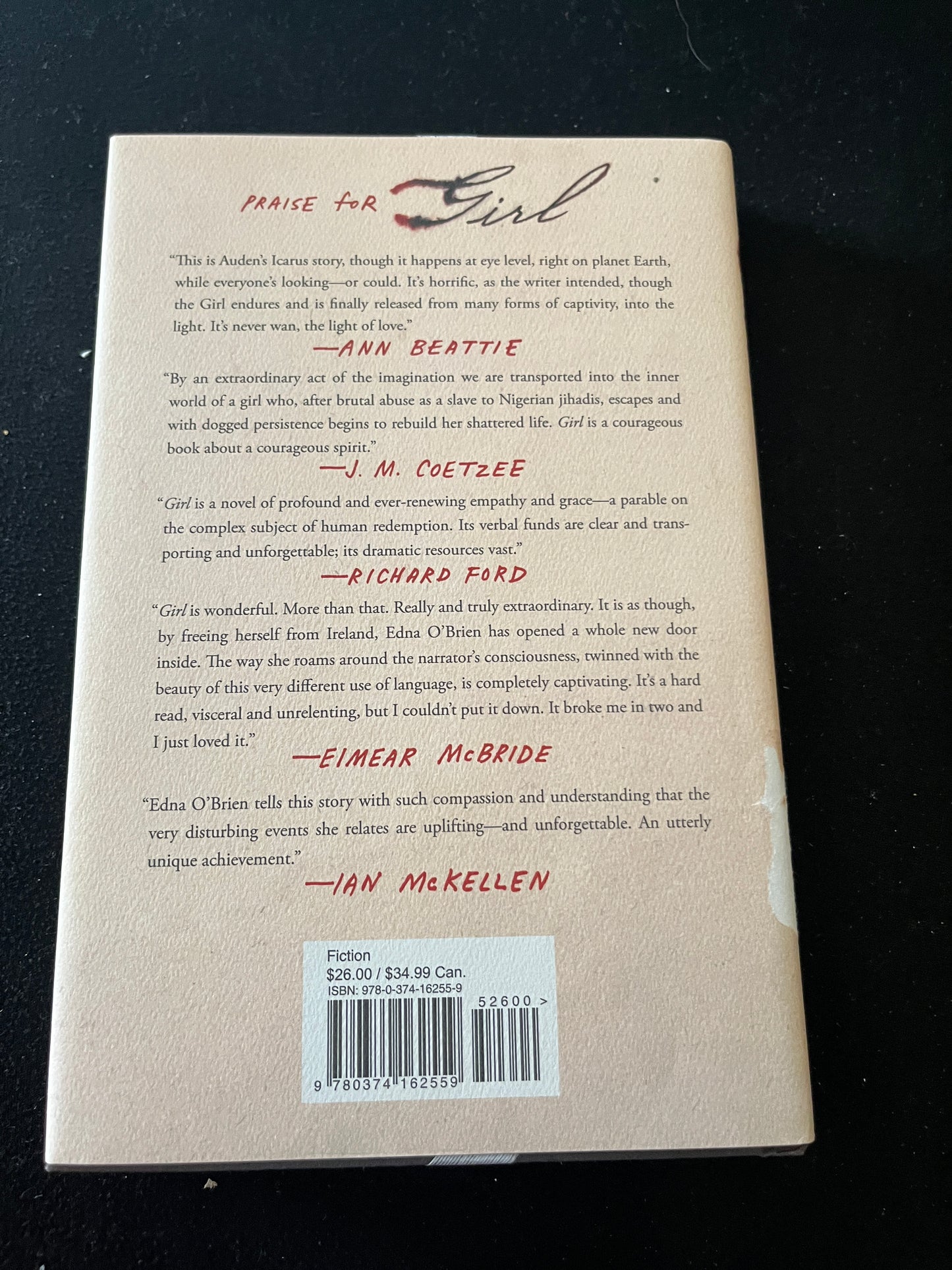 GIRL by Edna O'Brien