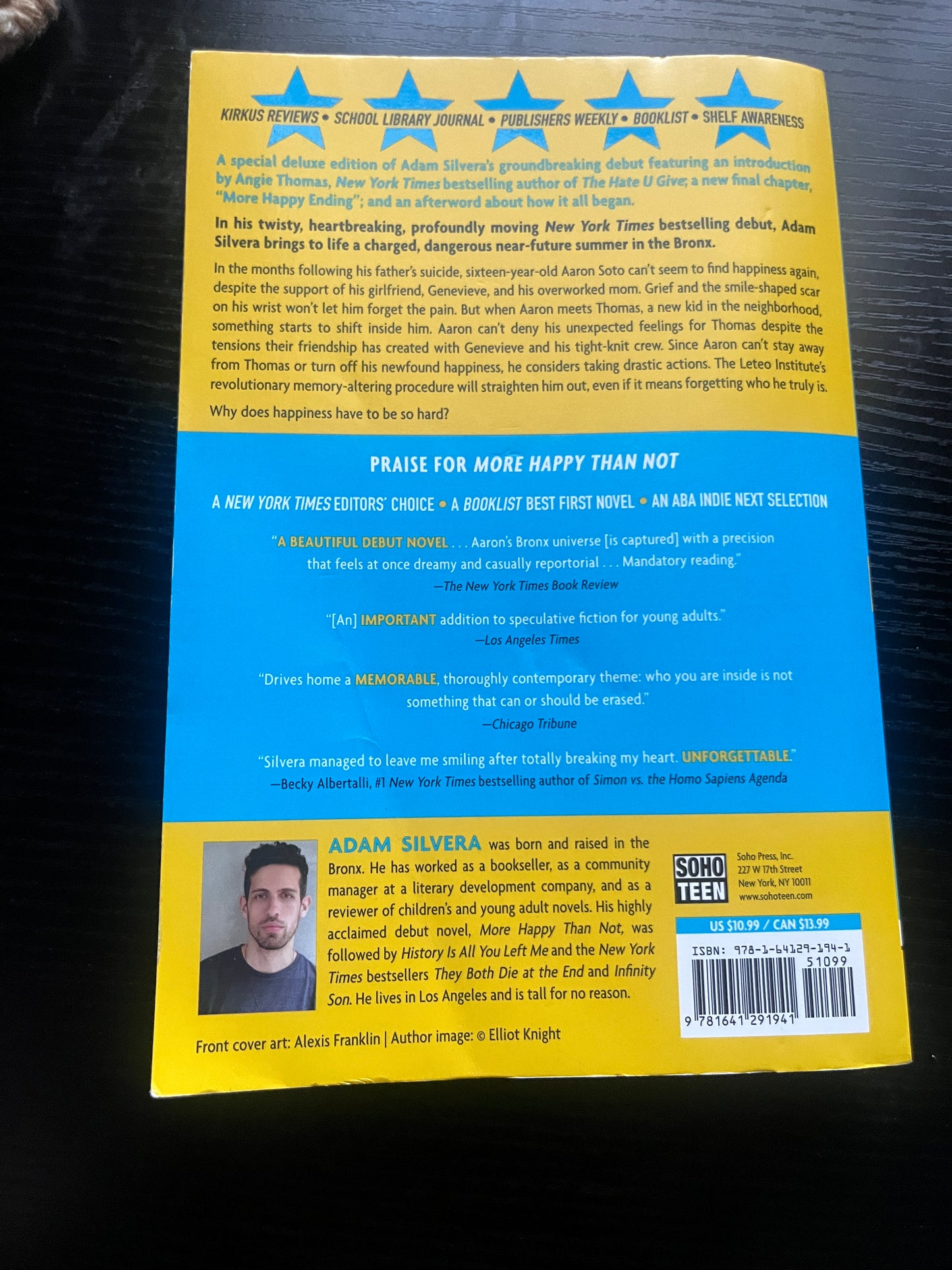 MORE HAPPY THAN NOT by Adam Silvera