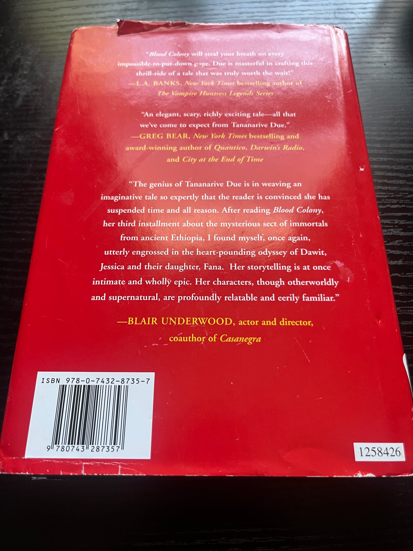 BLOOD COLONY by Tananarive Due