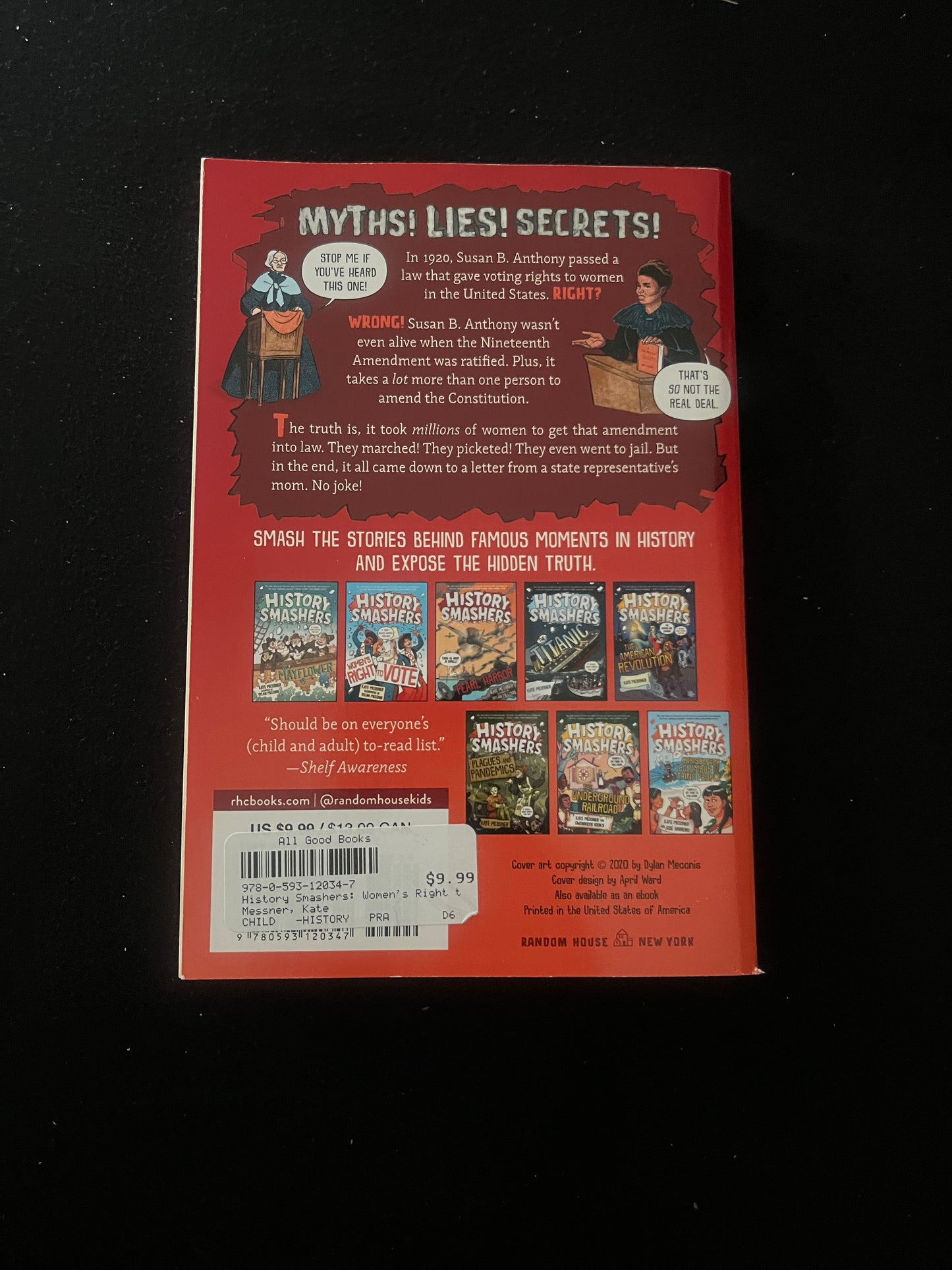HISTORY SMASHERS: Women's Right to Vote by Kate Messner
