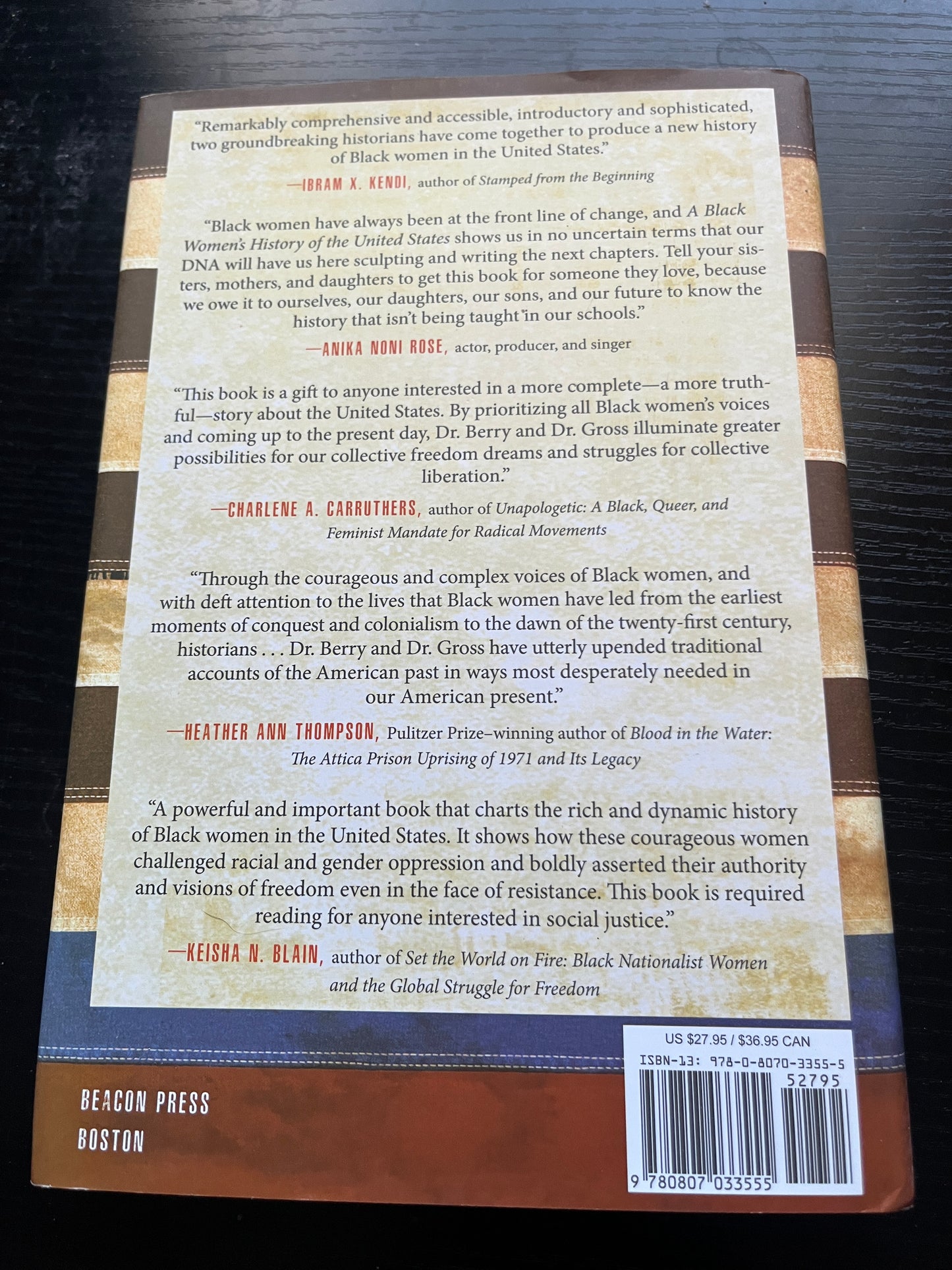 A BLACK WOMEN'S HISTORY OF THE UNITED STATES by Daina Ramey Berry and Kali Nicole Gross