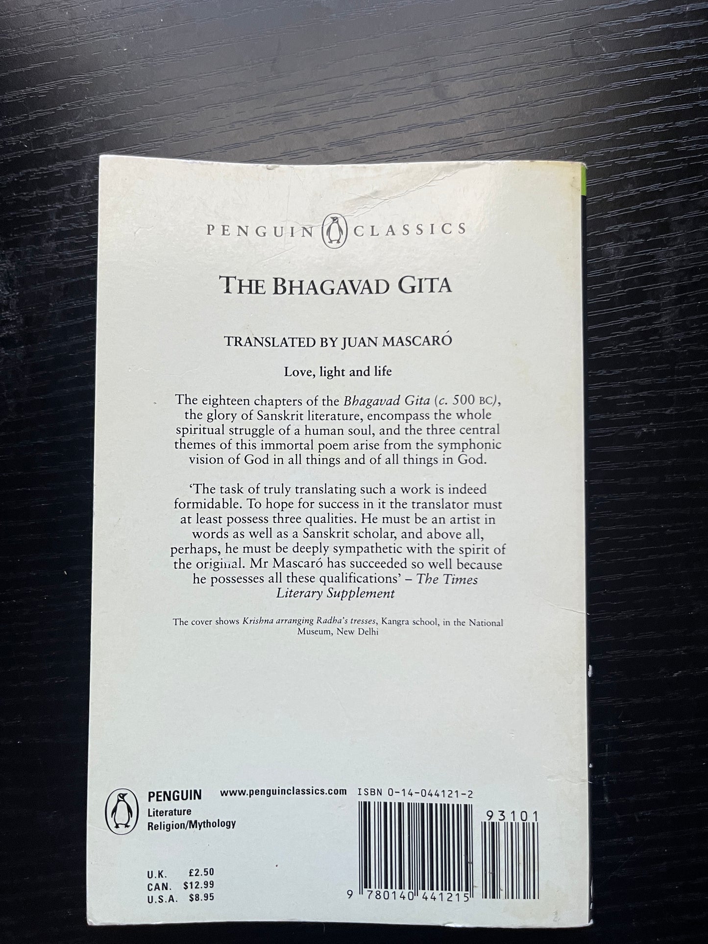THE BHAGAVAD GITA by Juan Mascaró