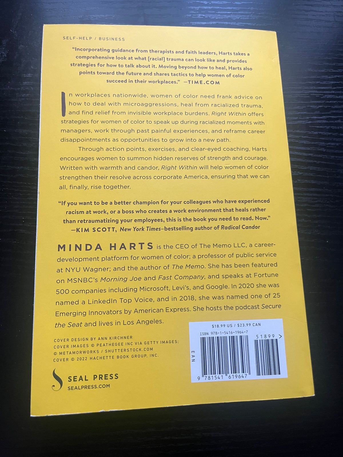 RIGHT WITHIN: How to Heal from Racial Trauma in the Workplace by Minda Harts