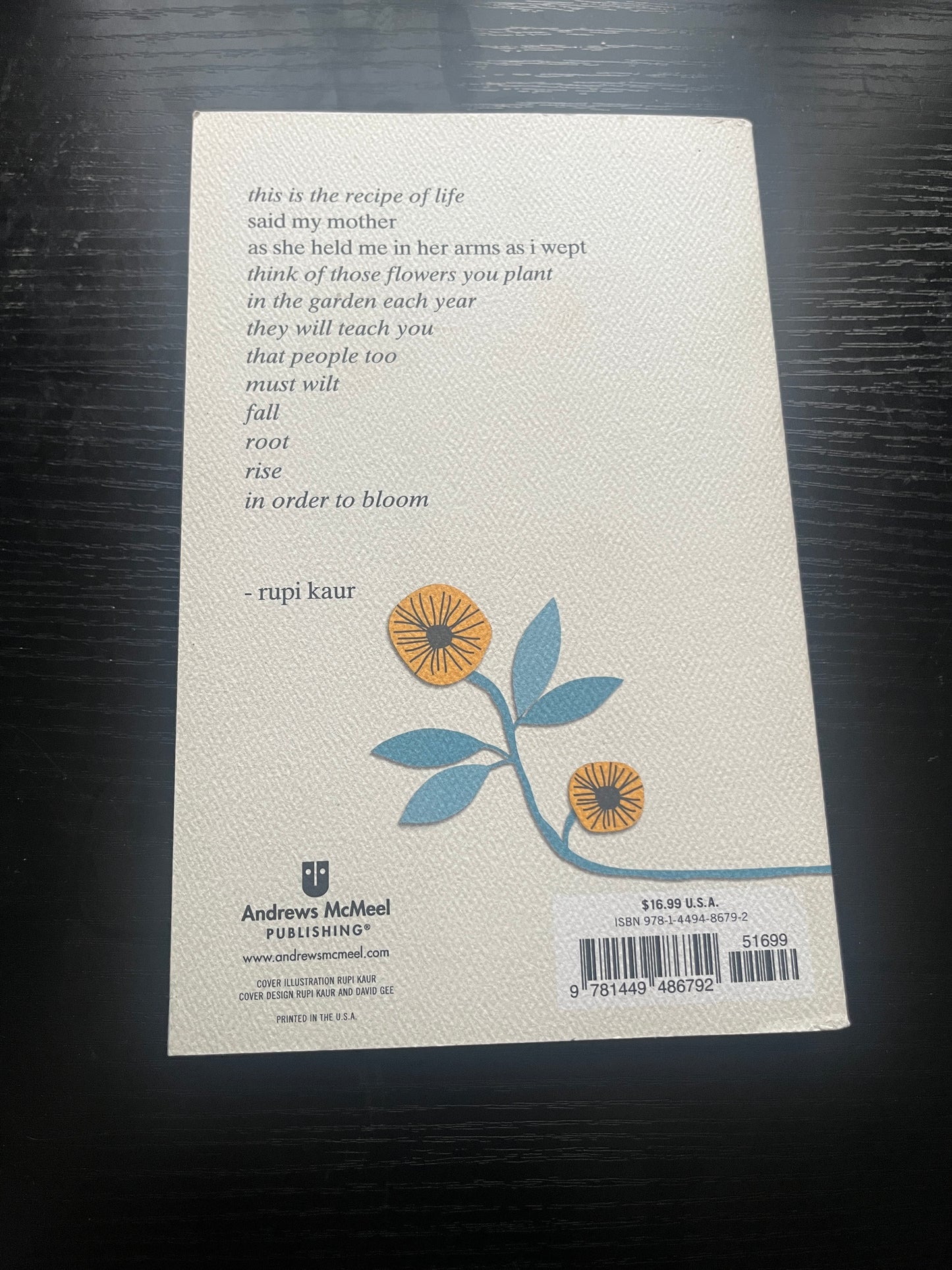 THE SUN AND HER FLOWERS by Rupi Kaur