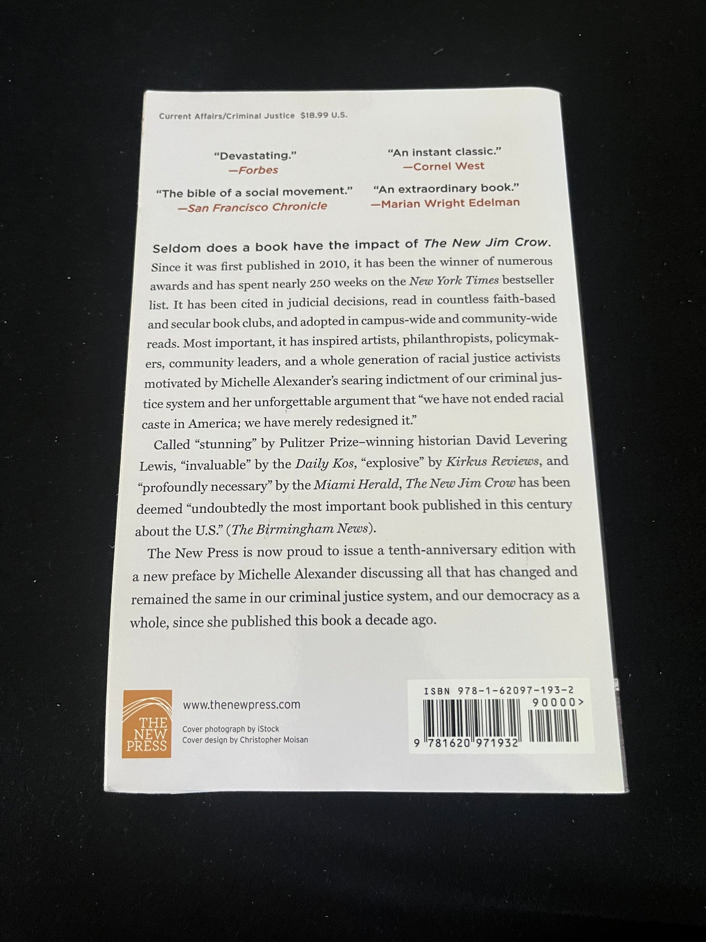 THE NEW JIM CROW: Mass Incarceration in the Age of Colorblindness by Michelle Alexander