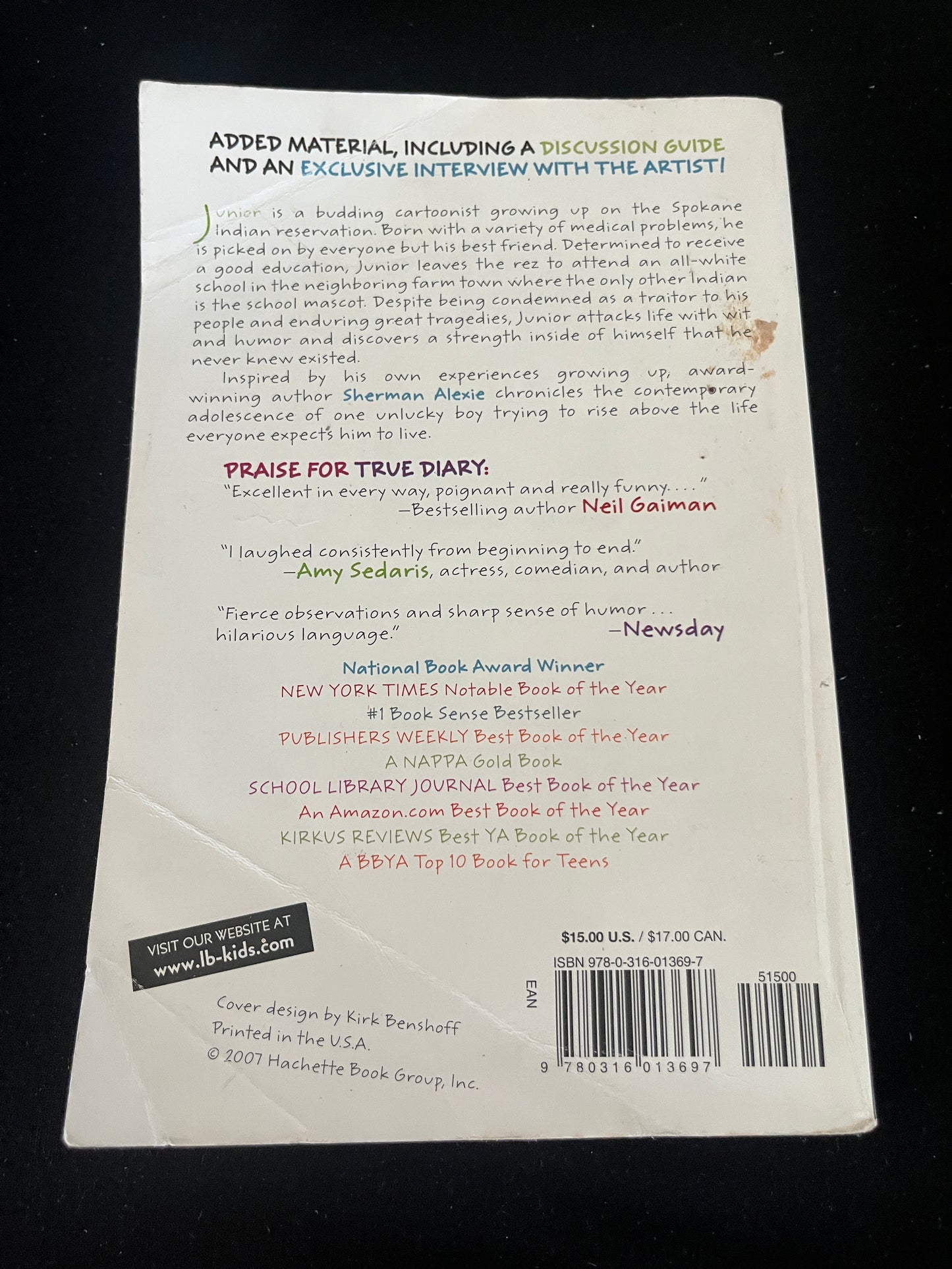 THE ABSOLUTELY TURE DIARY OF A PART-TIME INDIAN by Sherman Alexie