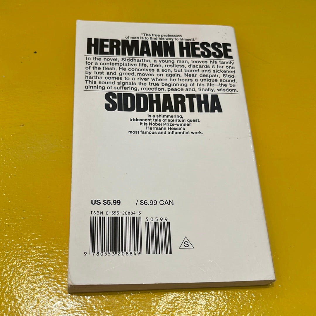 SIDDHARTHA by Hermann Hesse