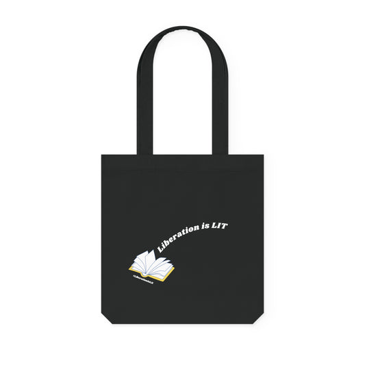 Liberation is Lit Woven Tote Bag