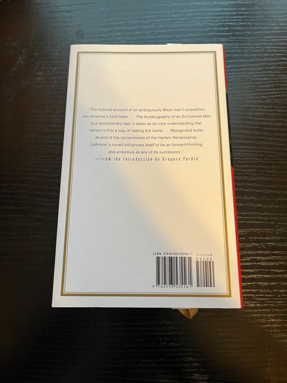 THE AUTOBIOGRAPHY OF AN EX-COLORED MAN by James Weldon Johnson