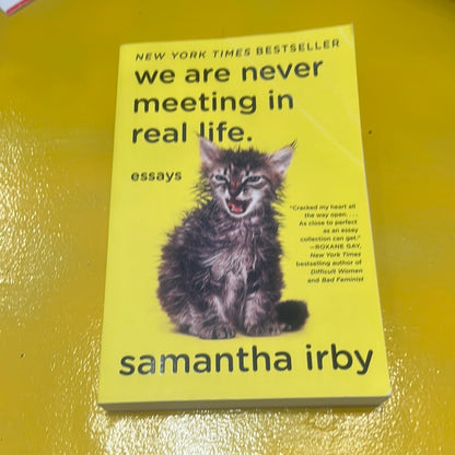 WE ARE NEVER MEETING IN REAL LIFE: Essays by Samantha Irby