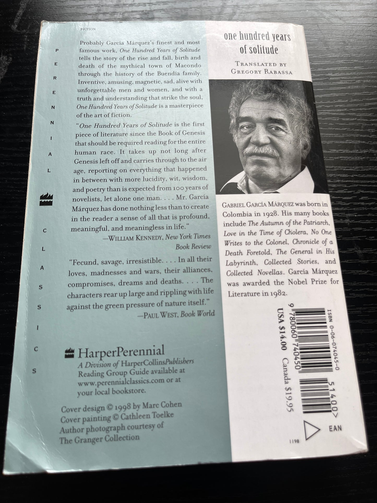 ONE HUNDRED YEARS OF SOLITUDE by Gabriel García Márquez