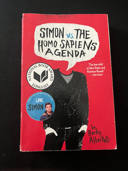 SIMON VS. THE HOMO SAPIENS AGENDA by Becky Albertalli