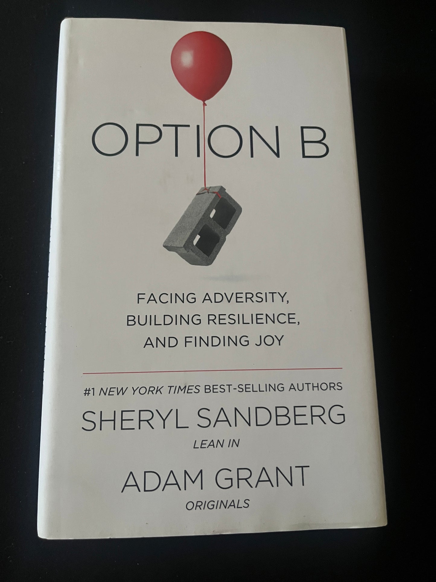 OPTION B: Facing Adversity, Building Resilience, and Finding Joy by Sheryl Sandberg and Adam Grant