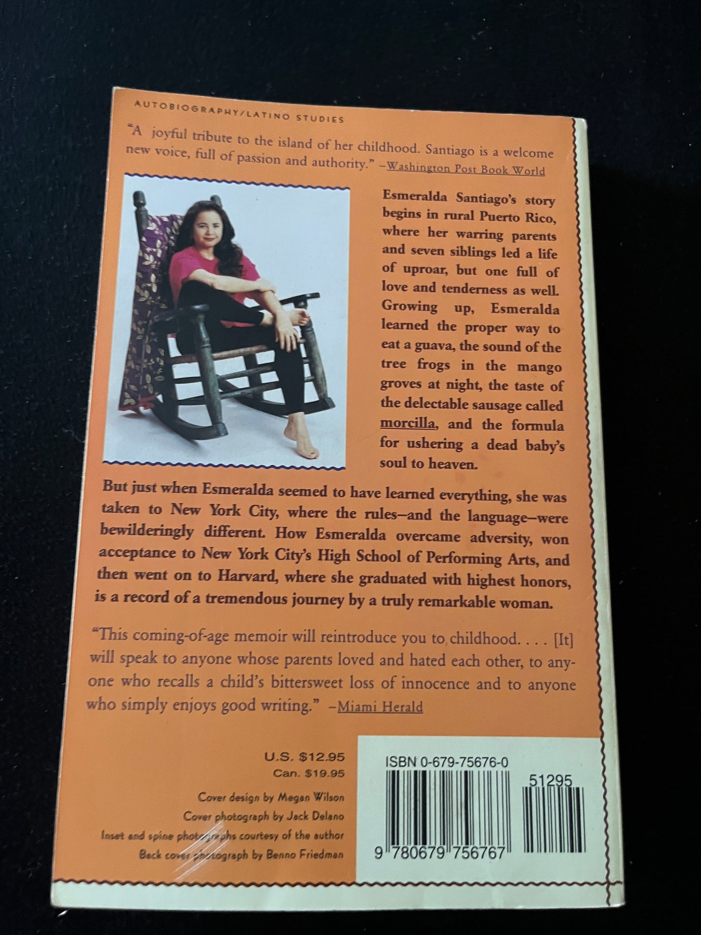 WHEN I WAS PUERTO RICAN by Esmeralda Santiago