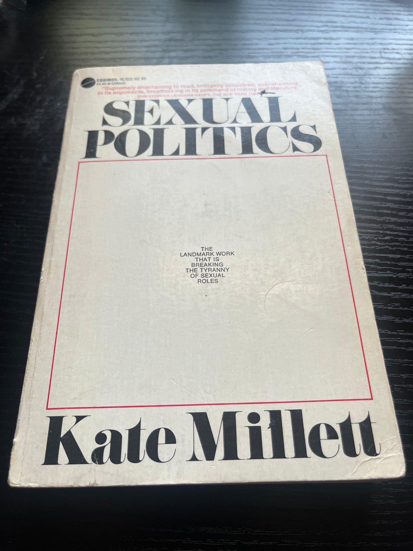 SEXUAL POLITICS by Kate Millett