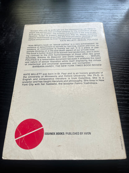 SEXUAL POLITICS by Kate Millett