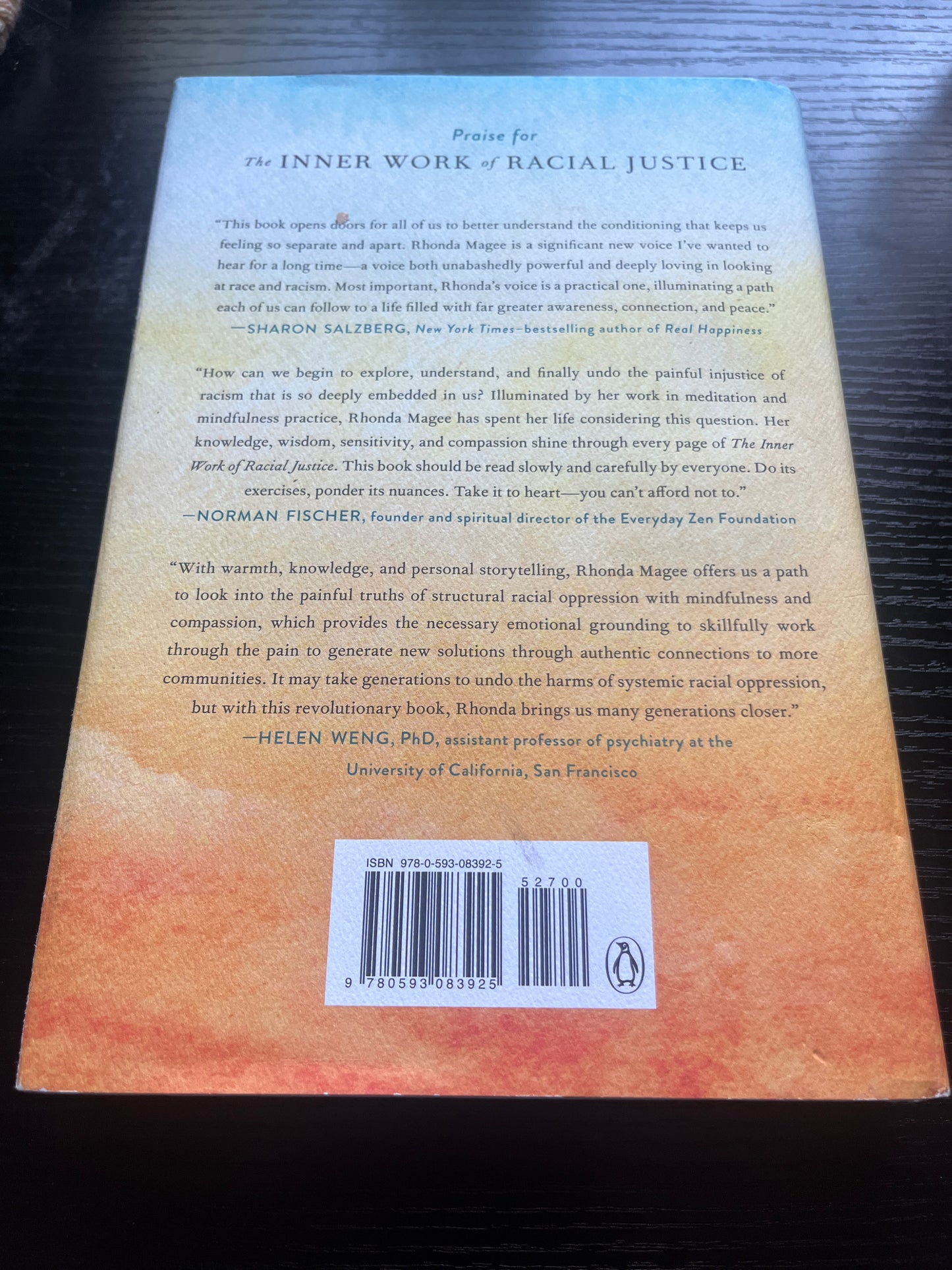 THE INNER WORK OF RACIAL JUSTICE: Healing Ourselves and Transforming Out Communities Through Mindfulness by Rhonda V. Magee