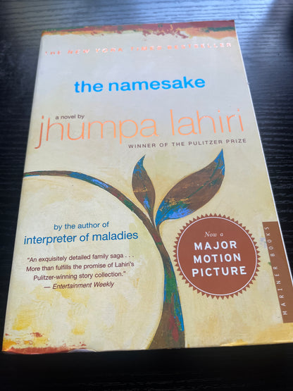 THE NAMESAKE by Jhumpa Lahiri