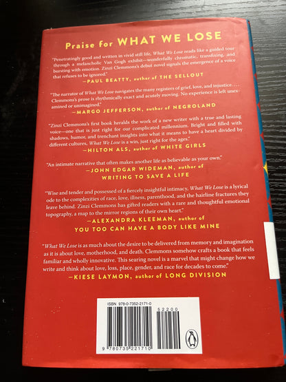 WHAT WE LOSE by Zinzi Clemmons