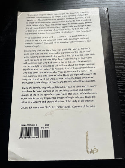 BLACK ELK SPEAKS by John G Neihardt