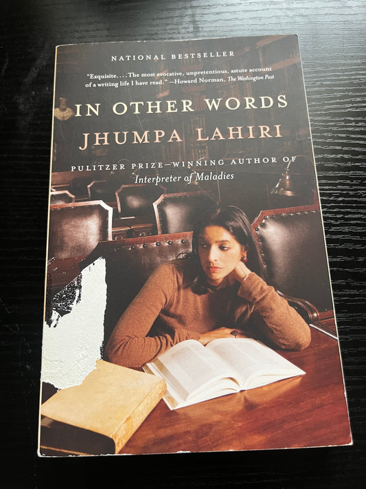 IN OTHER WORDS by Jhumpa Lahiri