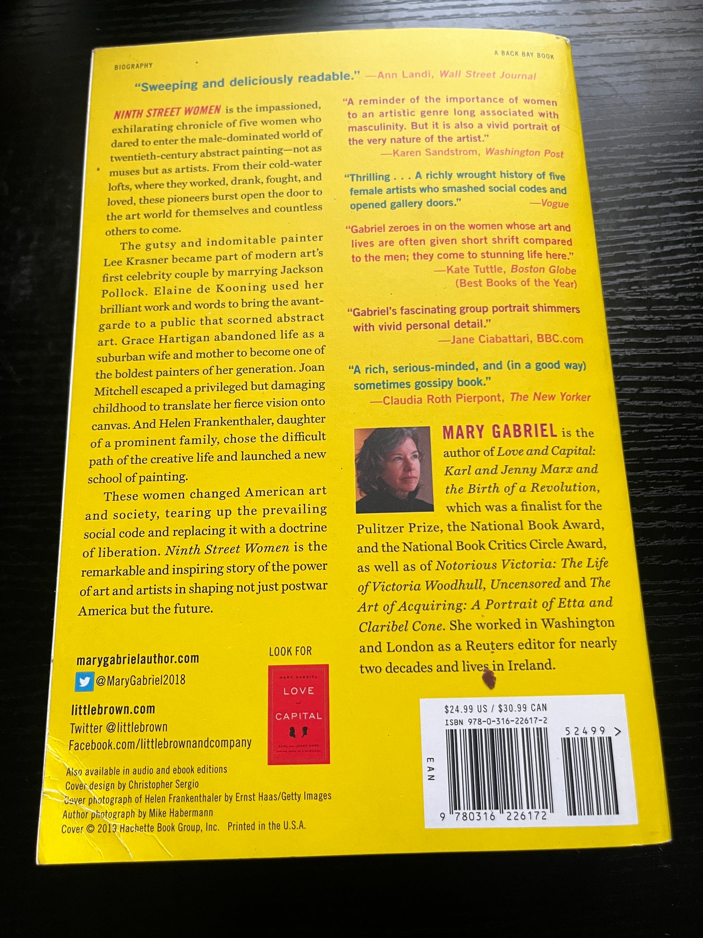 NINTH STREET WOMEN: Lee Krasner, Elaine de Kooning, Grace Hartigan, Joan Mitchell, and Helen Frankenthaler: Five Painters and the Movement That Changed Modern Art by Mary Gabriel