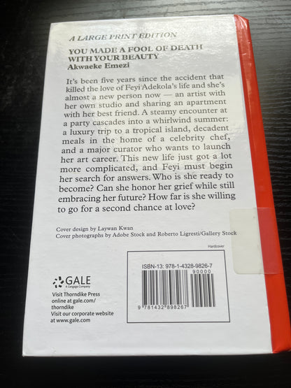 YOU MADE A FOOL OF DEATH WITH YOUR BEAUTY by Akwaeke Emezi