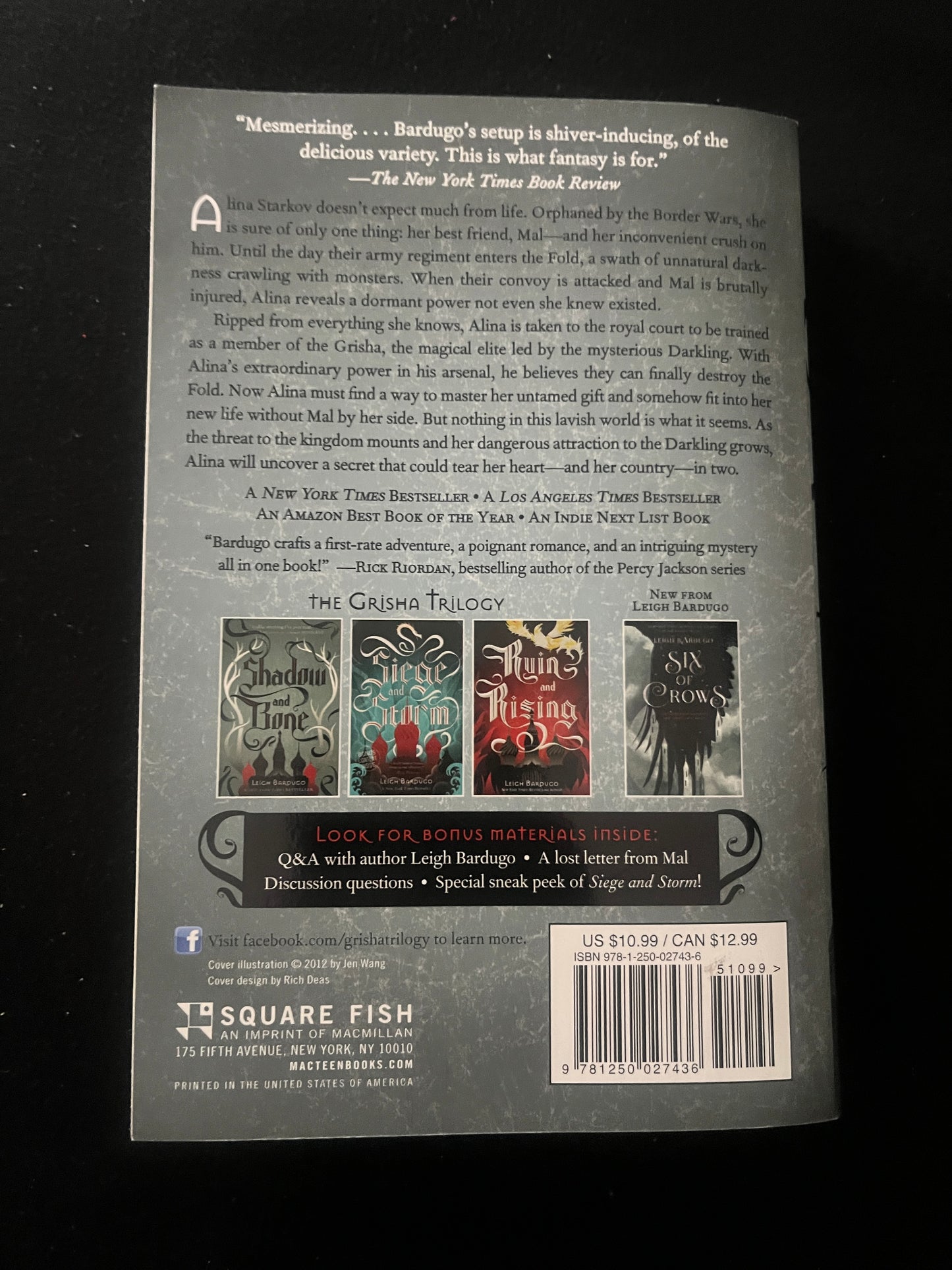 SHADOW AND BONE by Leigh Bardugo