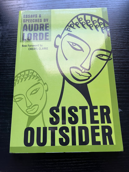 SISTER OUTSIDER: Essays and Speeches by Audre Lorde