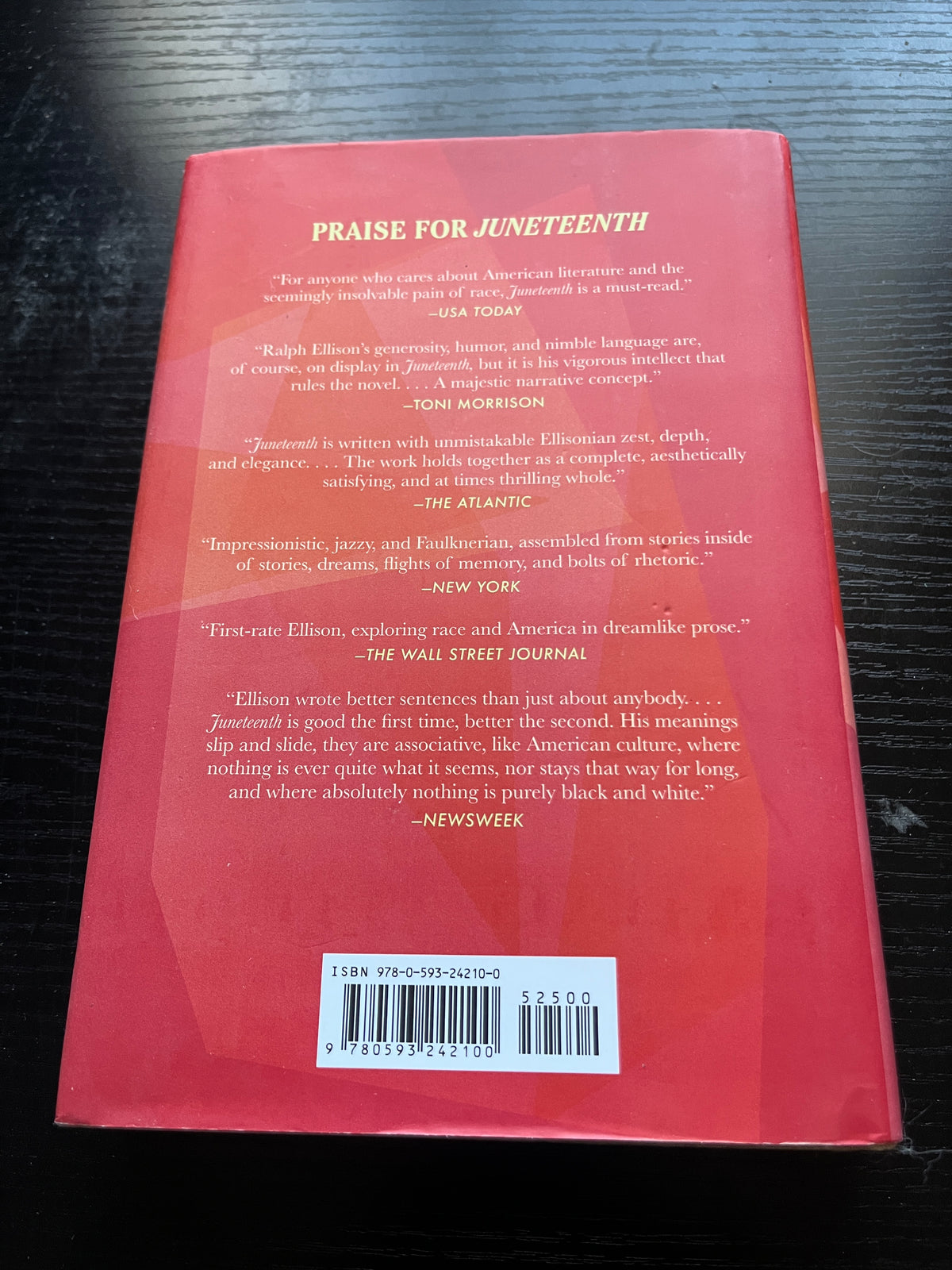 JUNETEENTH: A Novel by Ralph Ellison