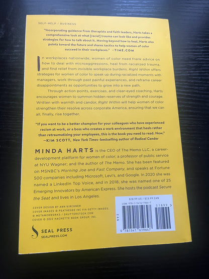 RIGHT WITHIN: How to Heal from Racial Trauma in the Workplace by Minda Harts