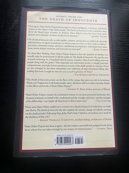 THE DEATH OF INNOCENTS: An Eyewitness Account of Wrongful Executions by Sister Helen Prejean