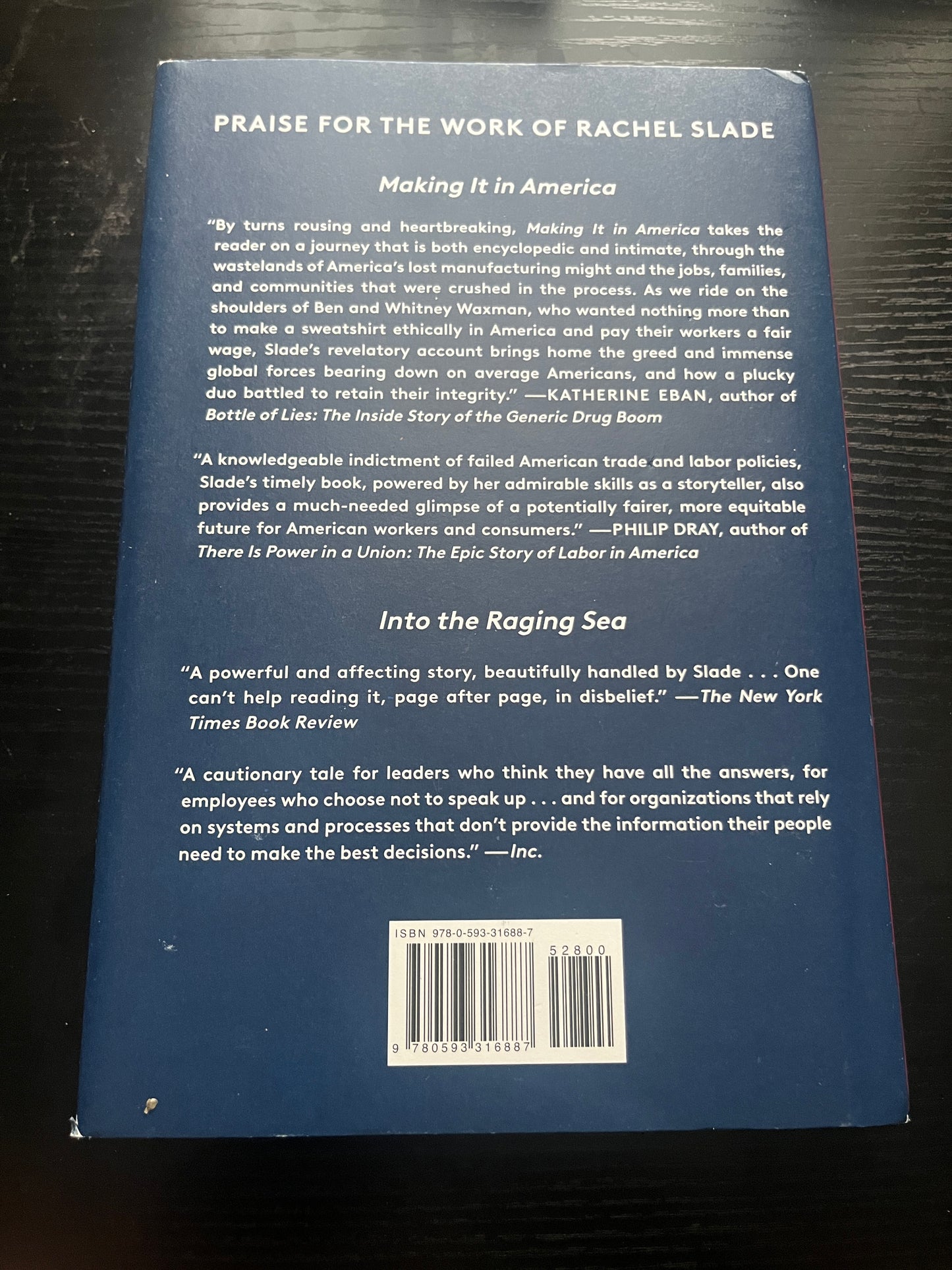 MAKING IT IN AMERICA: The Almost Impossible Quest to Manufacture in the U.S.A (And How It Got That Way) by Rachel Slade