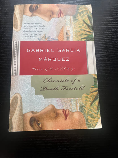 CHRONICLE OF DEATH FORETOLD by Gabriel García Márquez