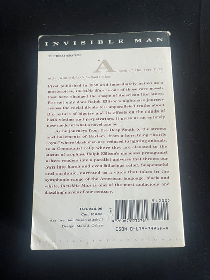 INVISIBLE MAN by Ralph Ellison