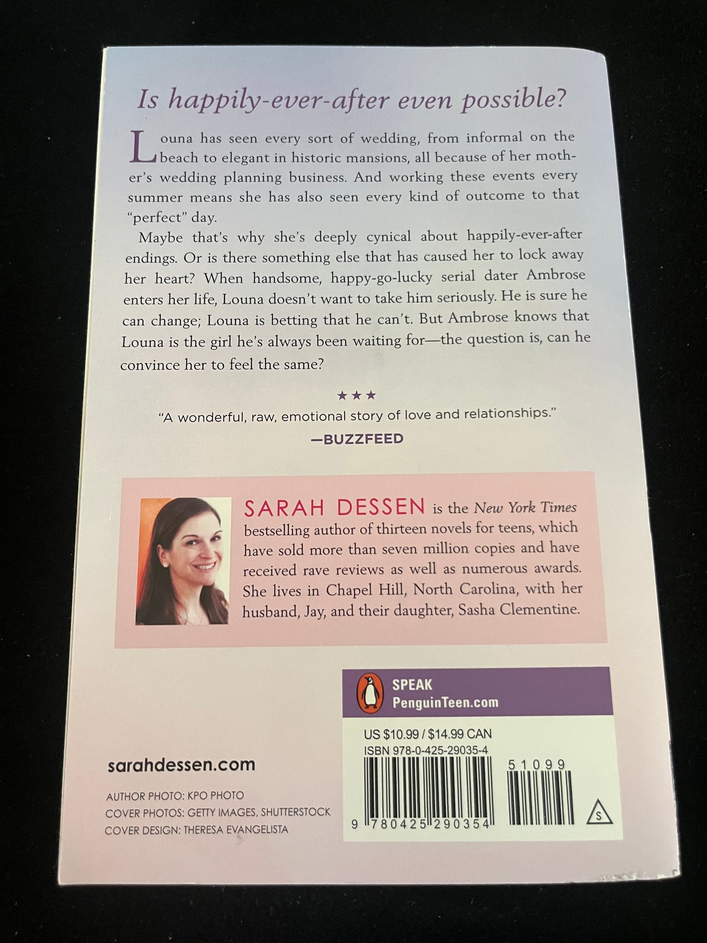 ONCE AND FOR ALL by Sarah Dessen
