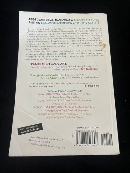 THE ABSOLUTELY TURE DIARY OF A PART-TIME INDIAN by Sherman Alexie