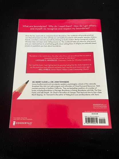 BOUNDARIES: When to Say Yes, How to Say No to Take Control of Your Life by Henry Cloud and John Townsend