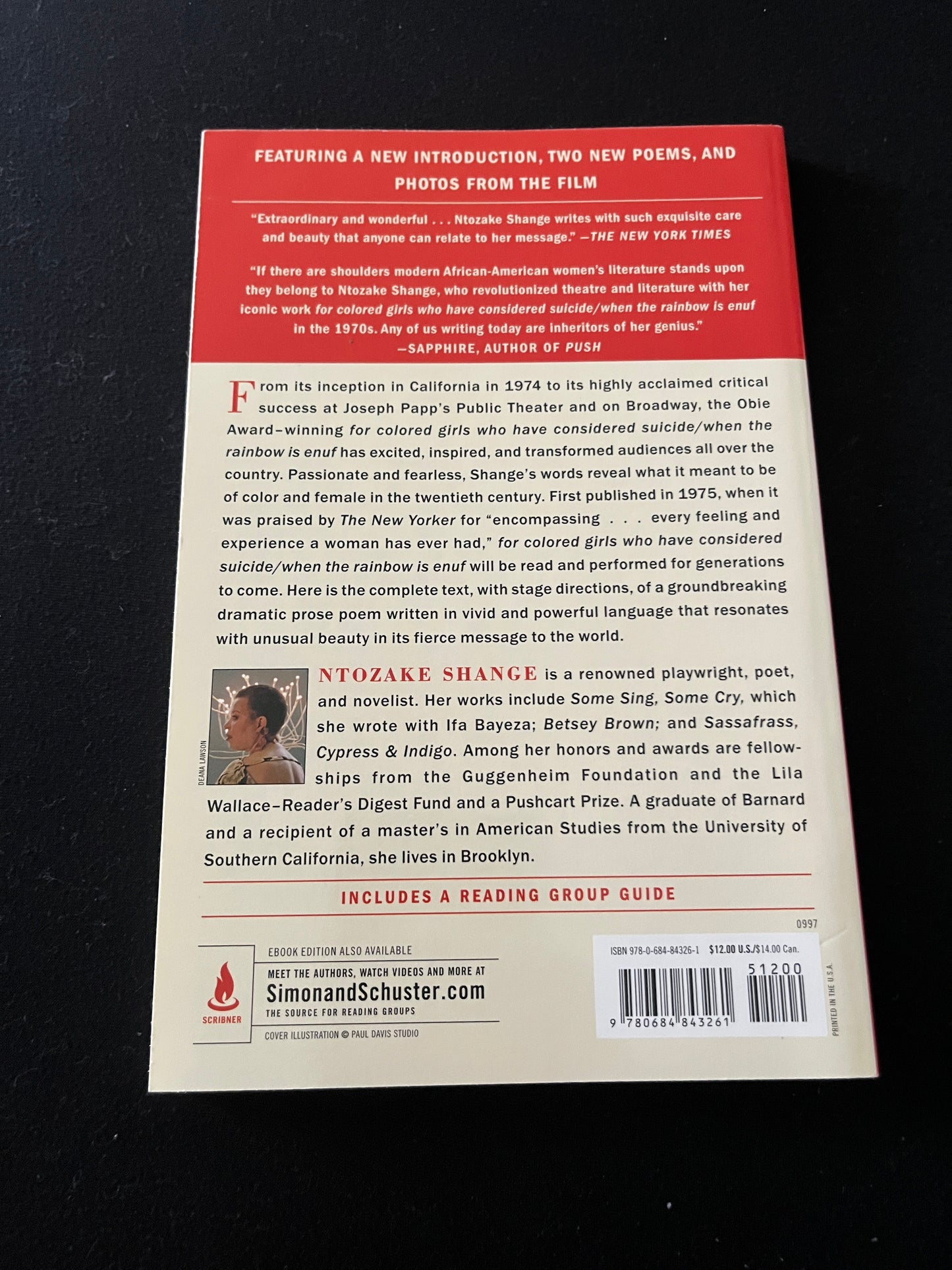 FOR COLORED GIRLS WHO HAVE CONSIDERED SUICIDE WHEN THE RAINBOW IS ENUF by Ntozake Shange