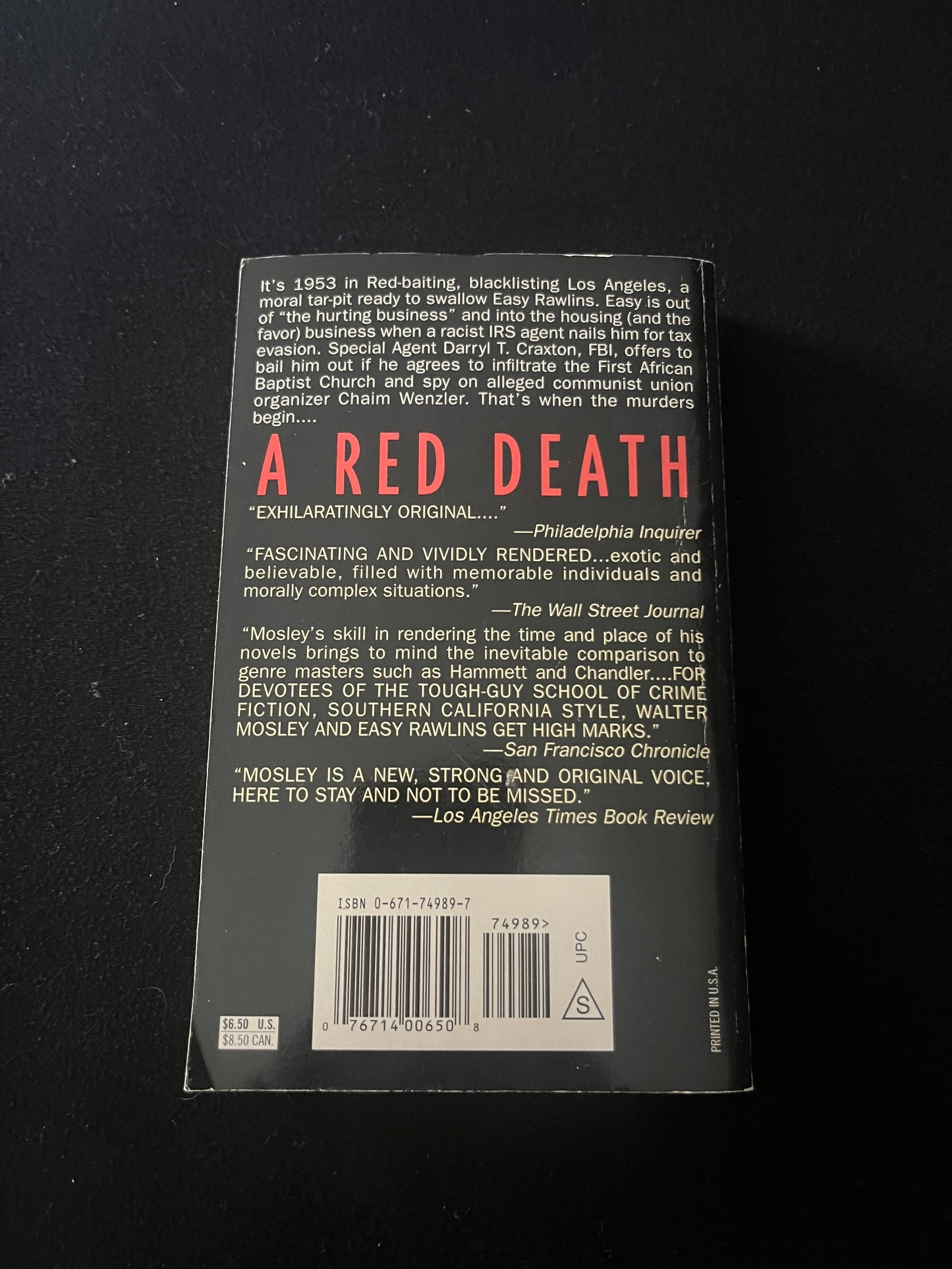A RED DEATH by Walter Mosley