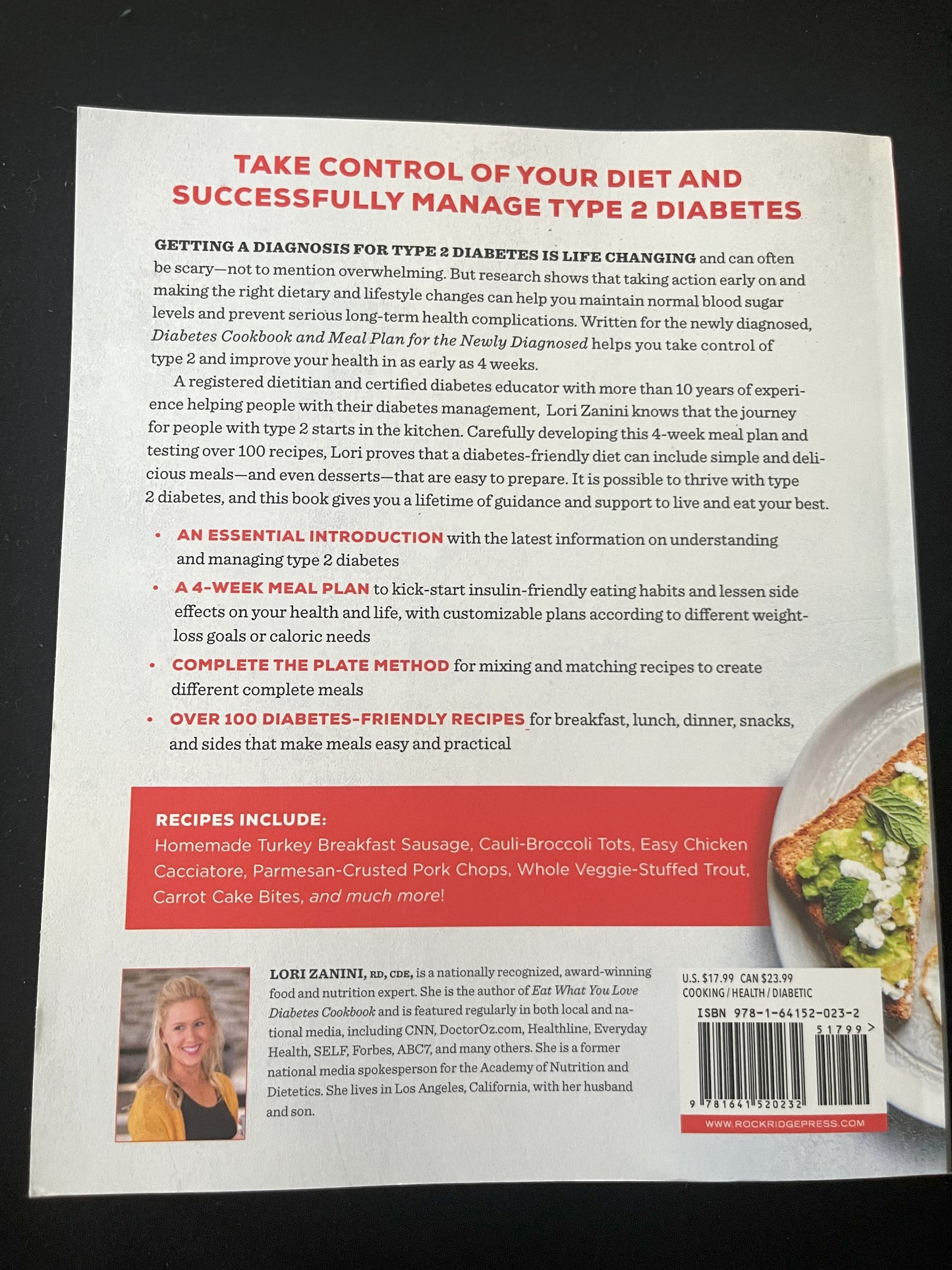 Diabetes Cookbook & Meal Plan by Lori Zanini